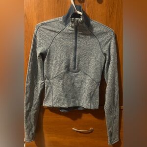 lululemon athletica Gray Quarter-Zip Top